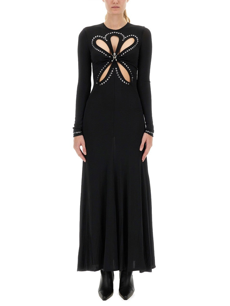 RABANNE SECOND SKIN EFFECT LONG DRESS