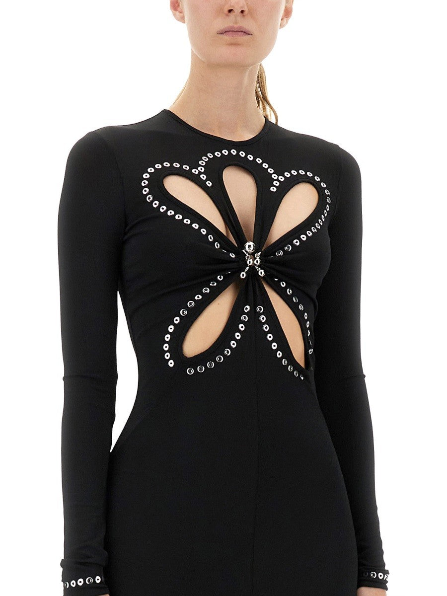 RABANNE SECOND SKIN EFFECT LONG DRESS