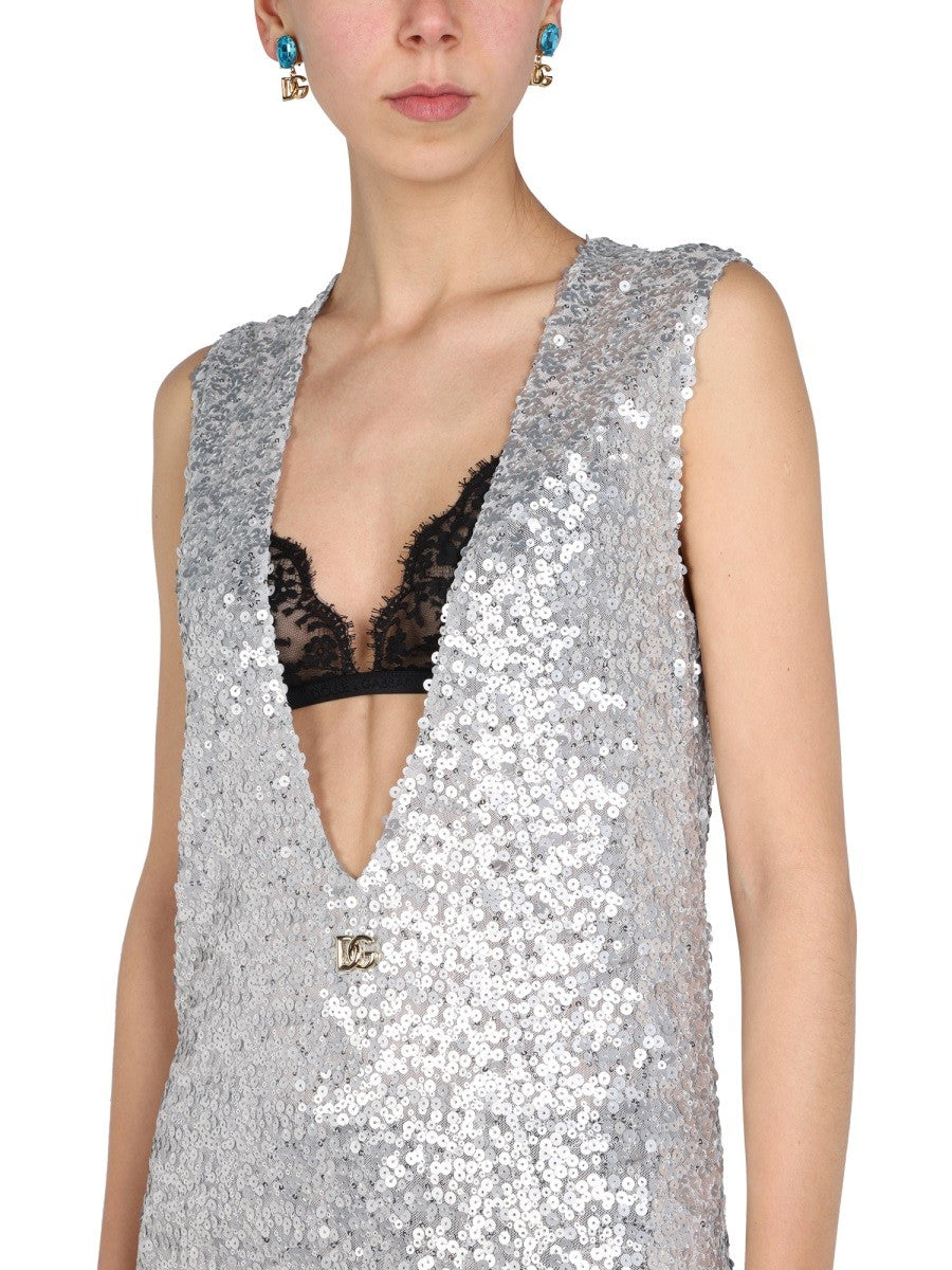 Dolce & Gabbana SEQUIN TOP