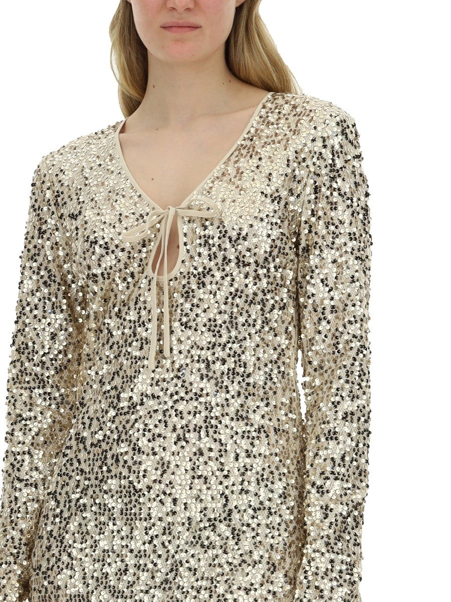 ROTATE BIRGER CHRISTENSEN SEQUINED DRESS