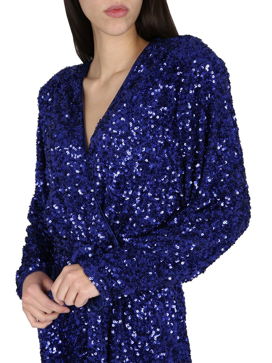 ROTATE BIRGER CHRISTENSEN SEQUINED DRESS