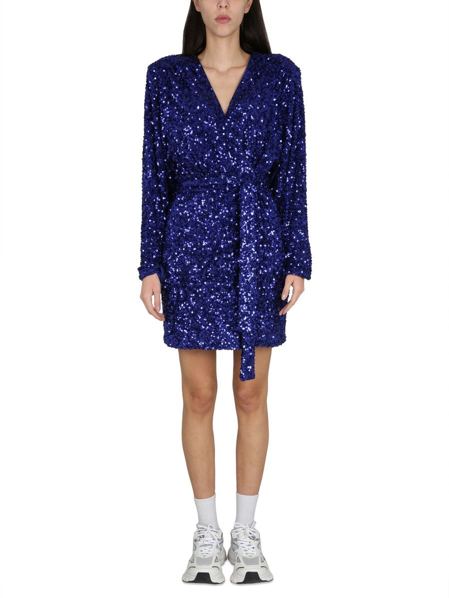 ROTATE BIRGER CHRISTENSEN SEQUINED DRESS