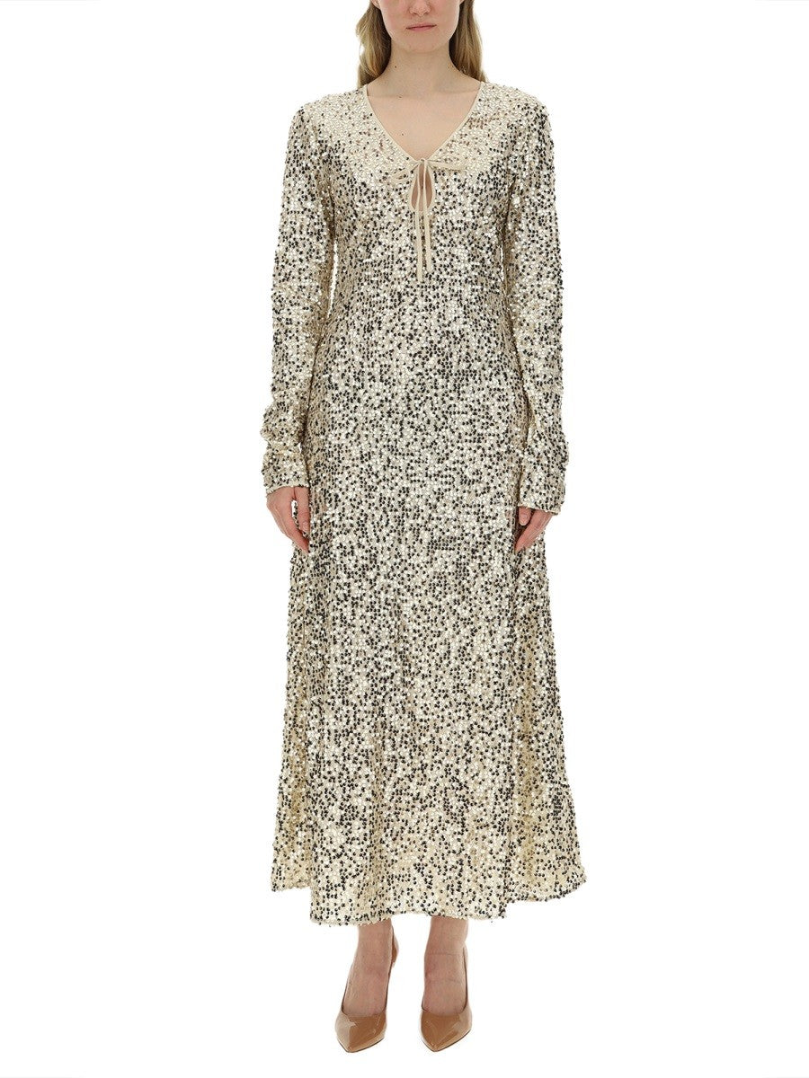 ROTATE BIRGER CHRISTENSEN SEQUINED DRESS