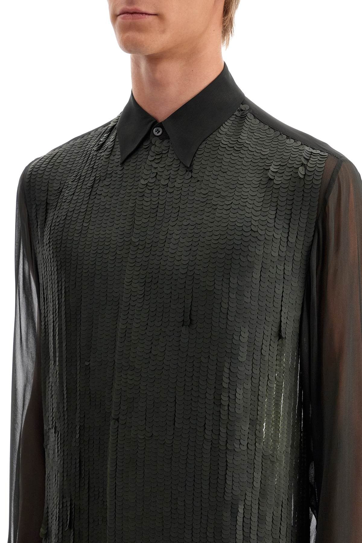 Dries Van Noten sequined shirt with