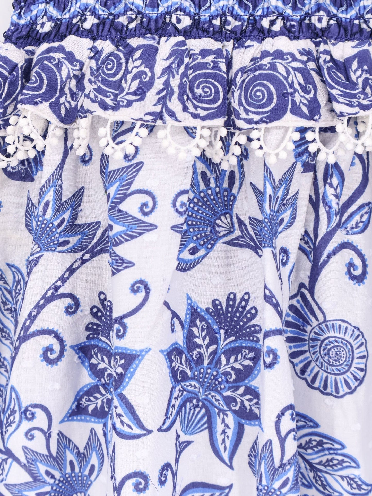 FARM RIO Shell Garden cotton long dress