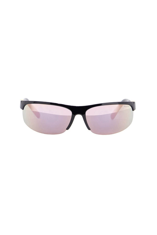 Miu Miu shiny black injected plastic sunglasses uv protection 0mu a02s