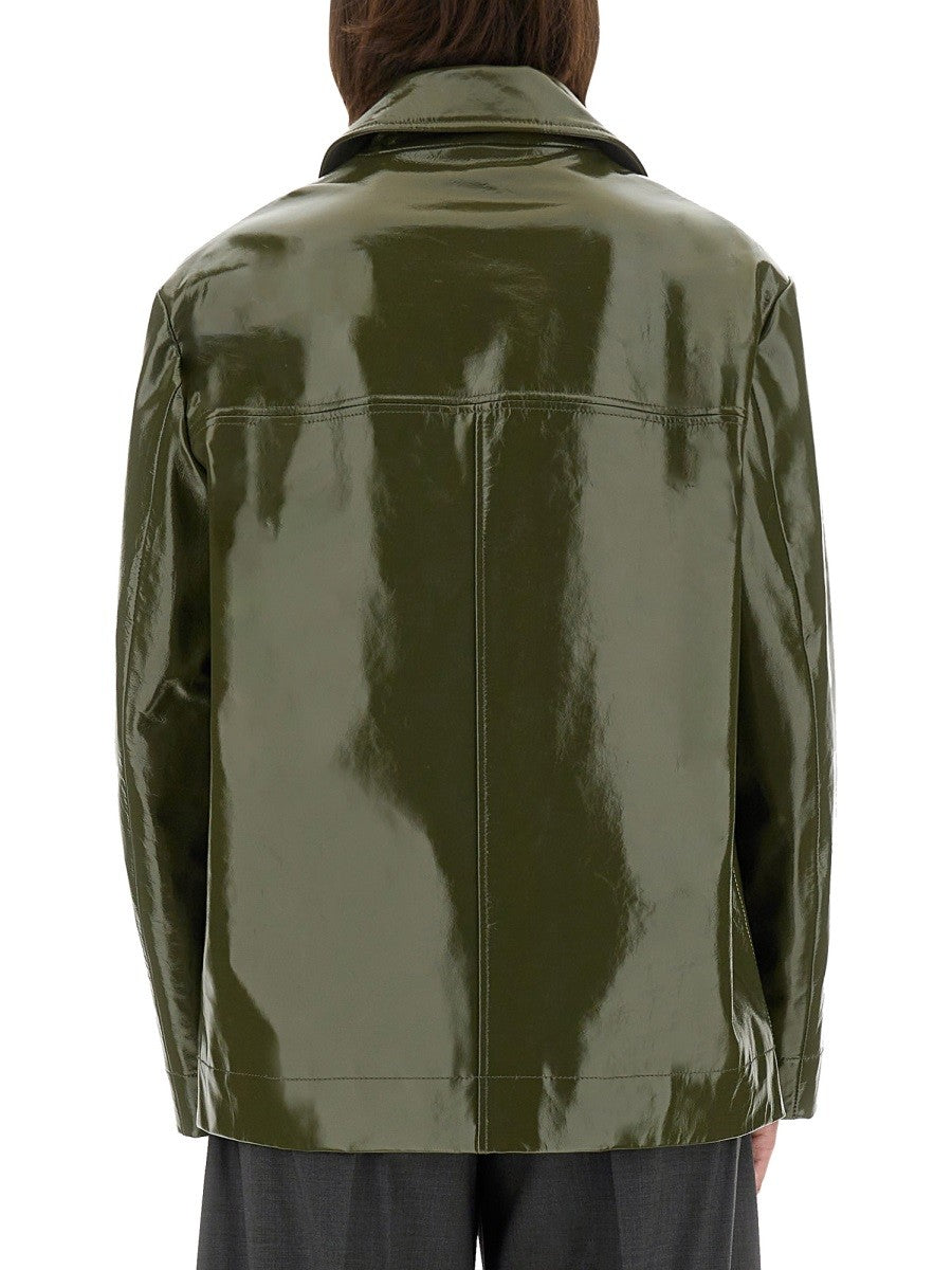 PS BY PAUL SMITH SHINY LEATHER JACKET