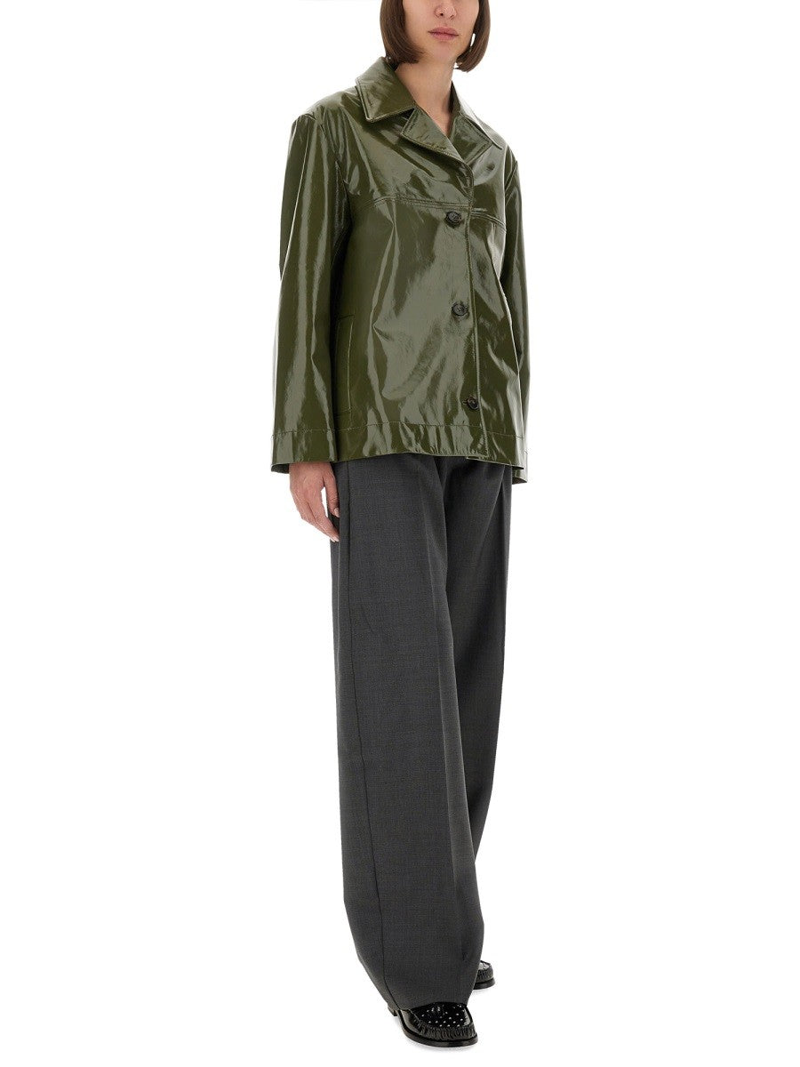 PS BY PAUL SMITH SHINY LEATHER JACKET