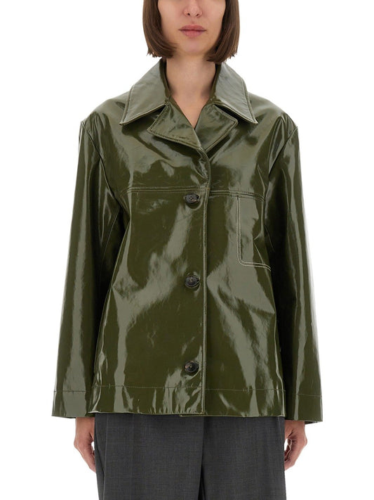PS BY PAUL SMITH SHINY LEATHER JACKET