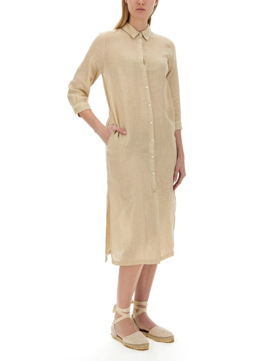 120% LINO SHIRT DRESS