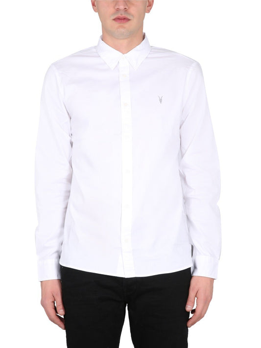 ALLSAINTS SHIRT WITH LOGO EMBROIDERY