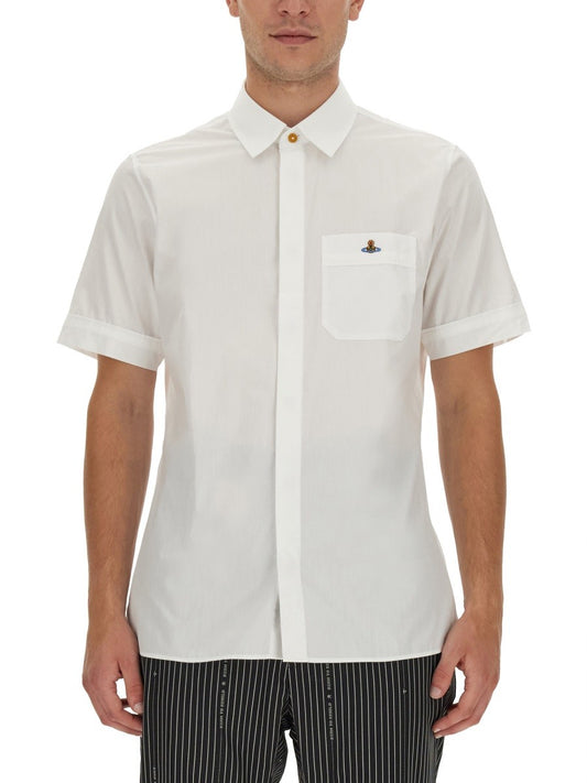 Vivienne Westwood SHIRT WITH ORB EMBROIDERY