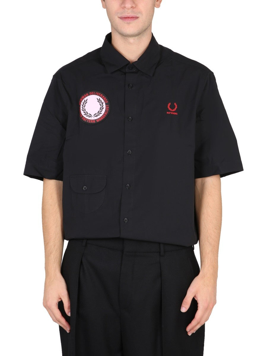 FRED PERRY X RAF SIMONS SHIRT WITH PATCH