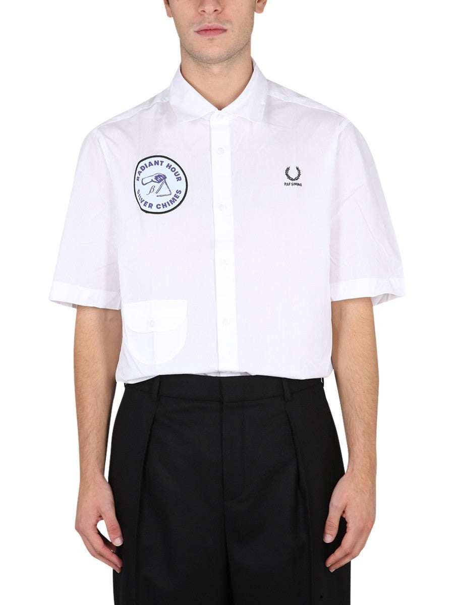 FRED PERRY X RAF SIMONS SHIRT WITH PATCH