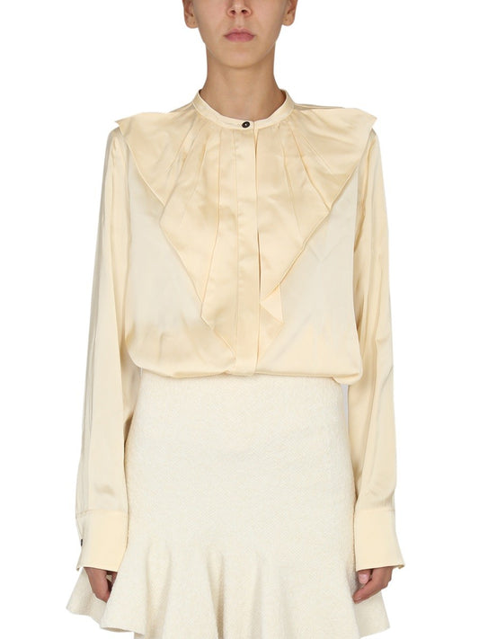 JIL SANDER SHIRT WITH RUFFLES