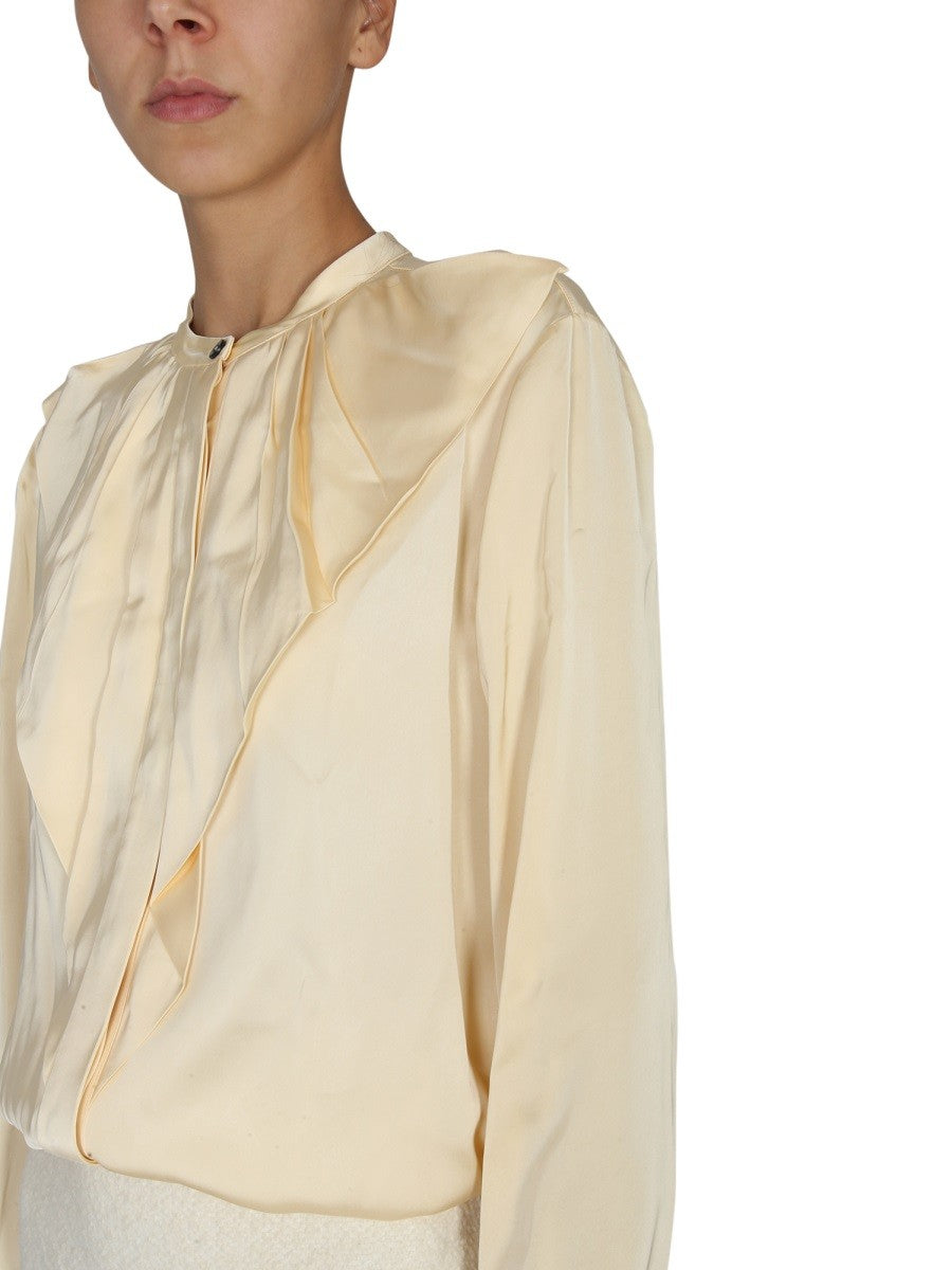 JIL SANDER SHIRT WITH RUFFLES