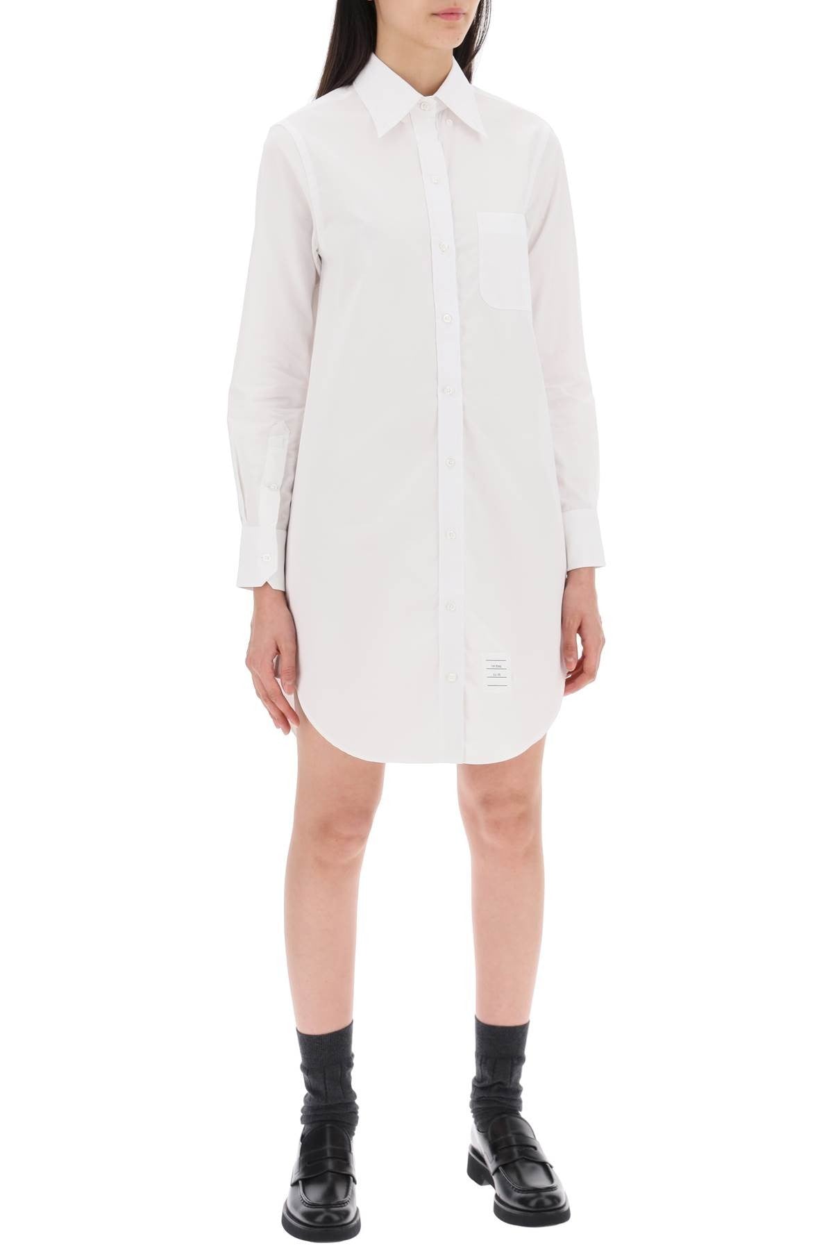 THOM BROWNE short button-down shirt dress