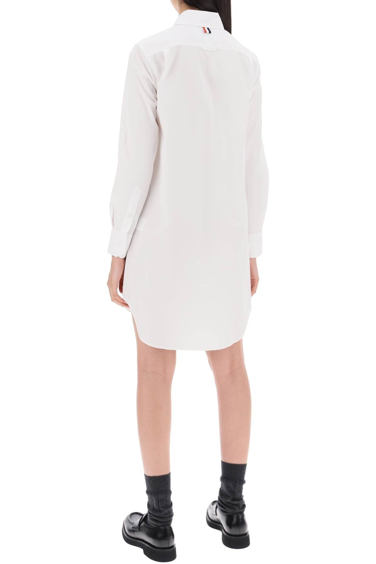 THOM BROWNE short button-down shirt dress