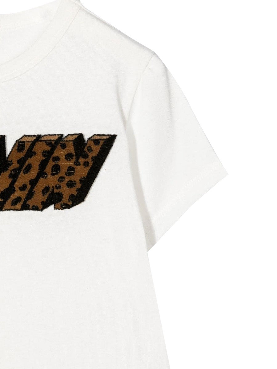 Lanvin SHORT SLEEVE SPOTTED LOGO T-SHIRT