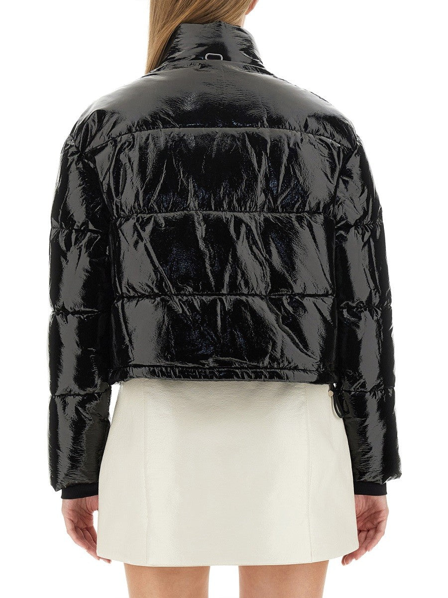 COURREGES SHORT VINYL DOWN JACKET