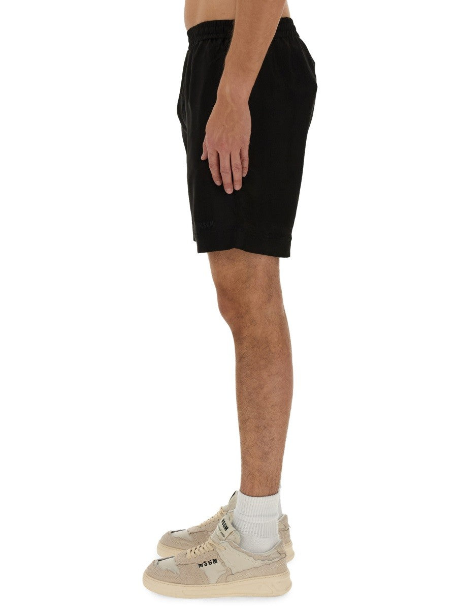 msgm SHORT WITH LOGO