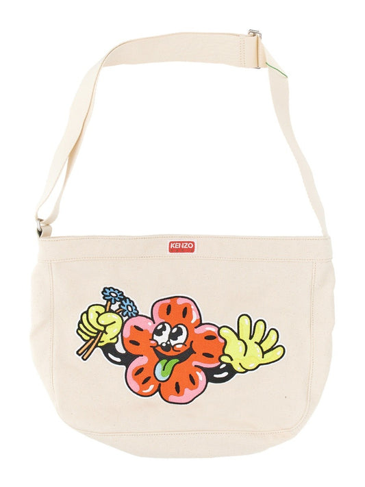 Kenzo SHOULDER BAG WITH EMBROIDERY