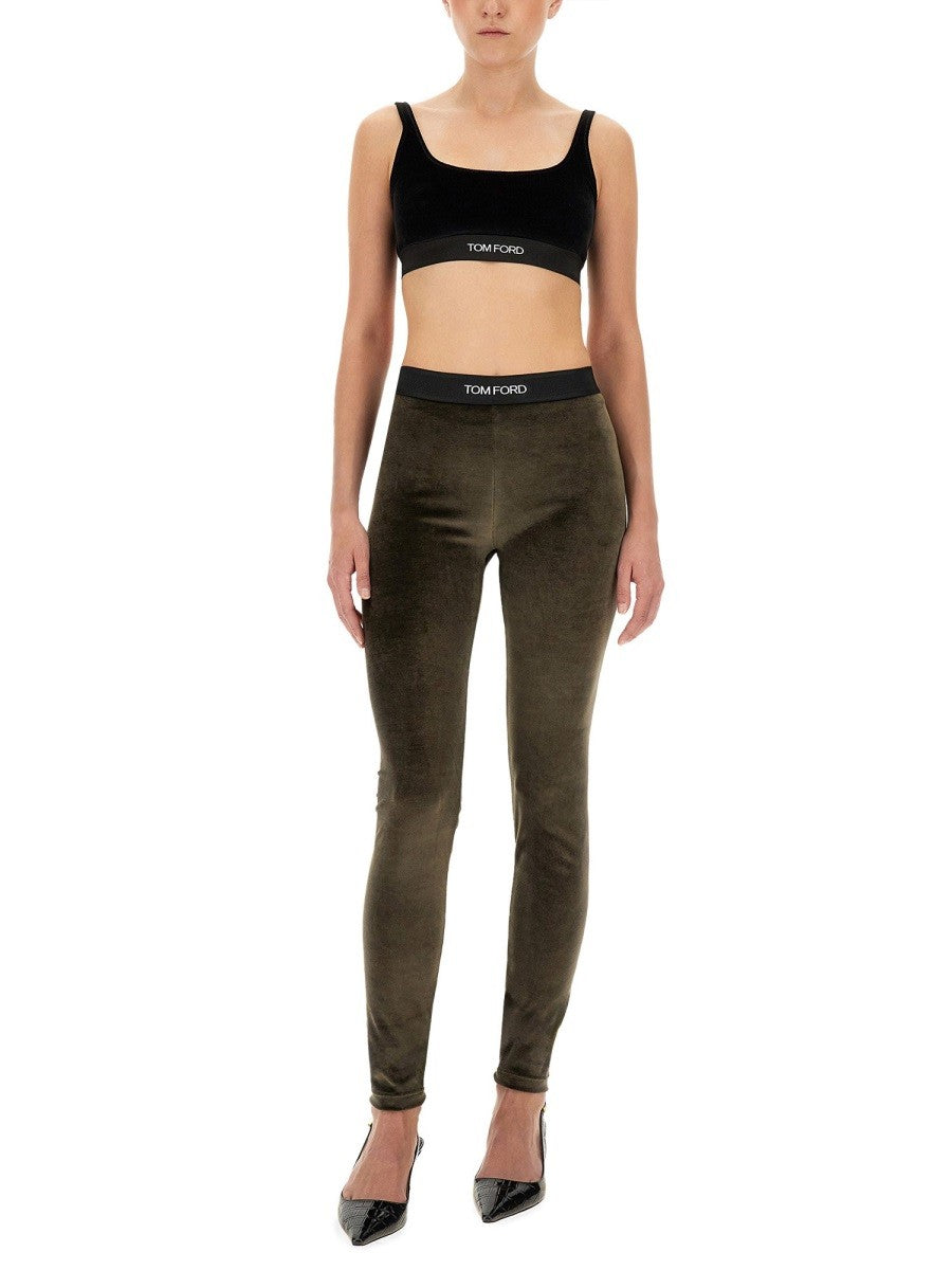 TOM FORD "SIGNATURE" VELVET LEGGINGS