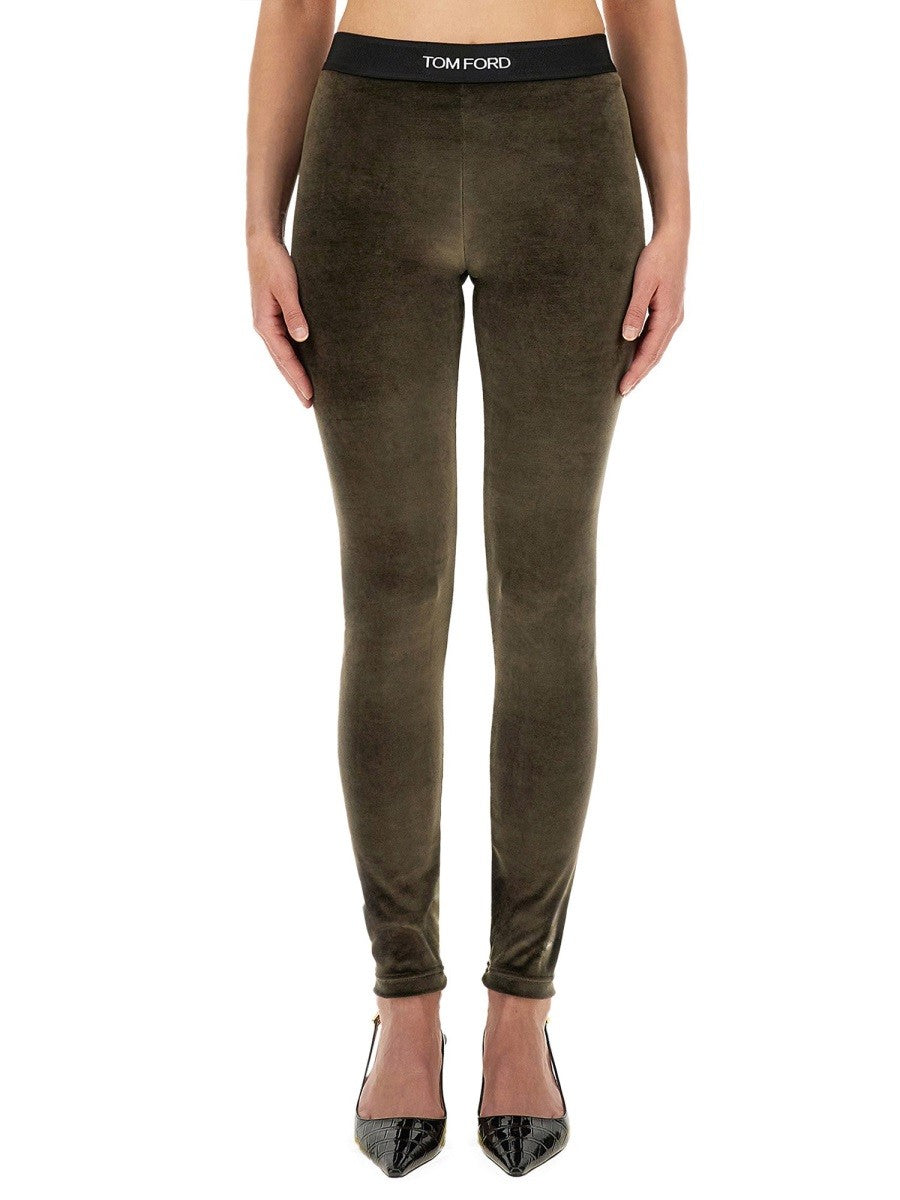 TOM FORD "SIGNATURE" VELVET LEGGINGS