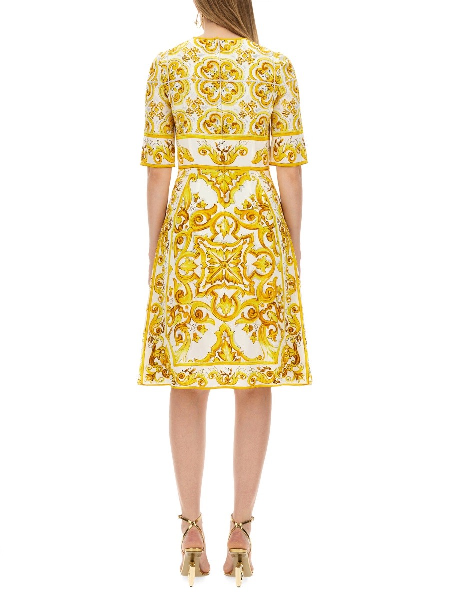 Dolce & Gabbana SILK CHARMEUSE MIDI DRESS