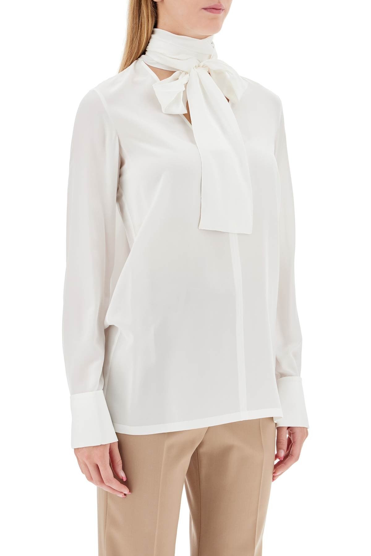 Sportmax silk crepe de chine blouse 'ell