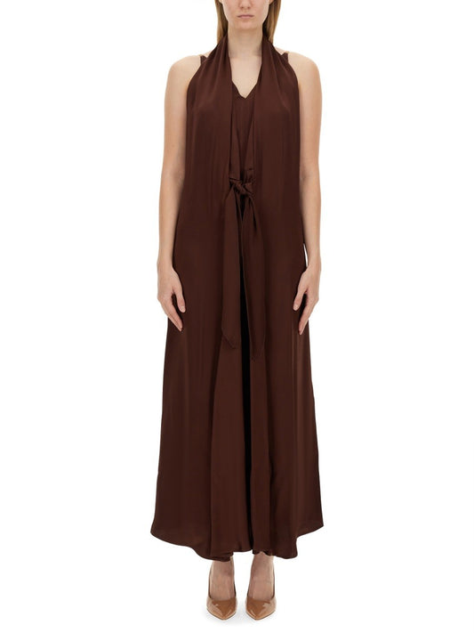 ALYSI SILK CREPE DRESS