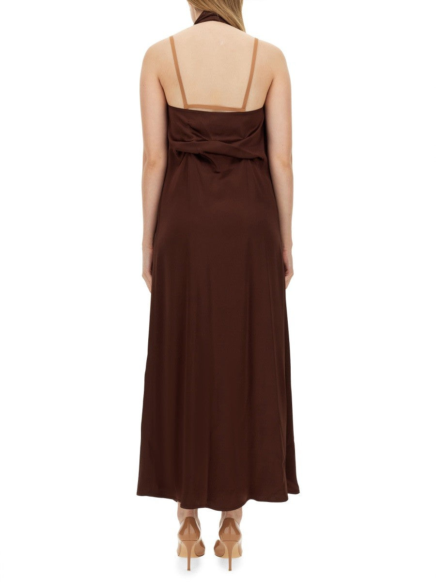 ALYSI SILK CREPE DRESS