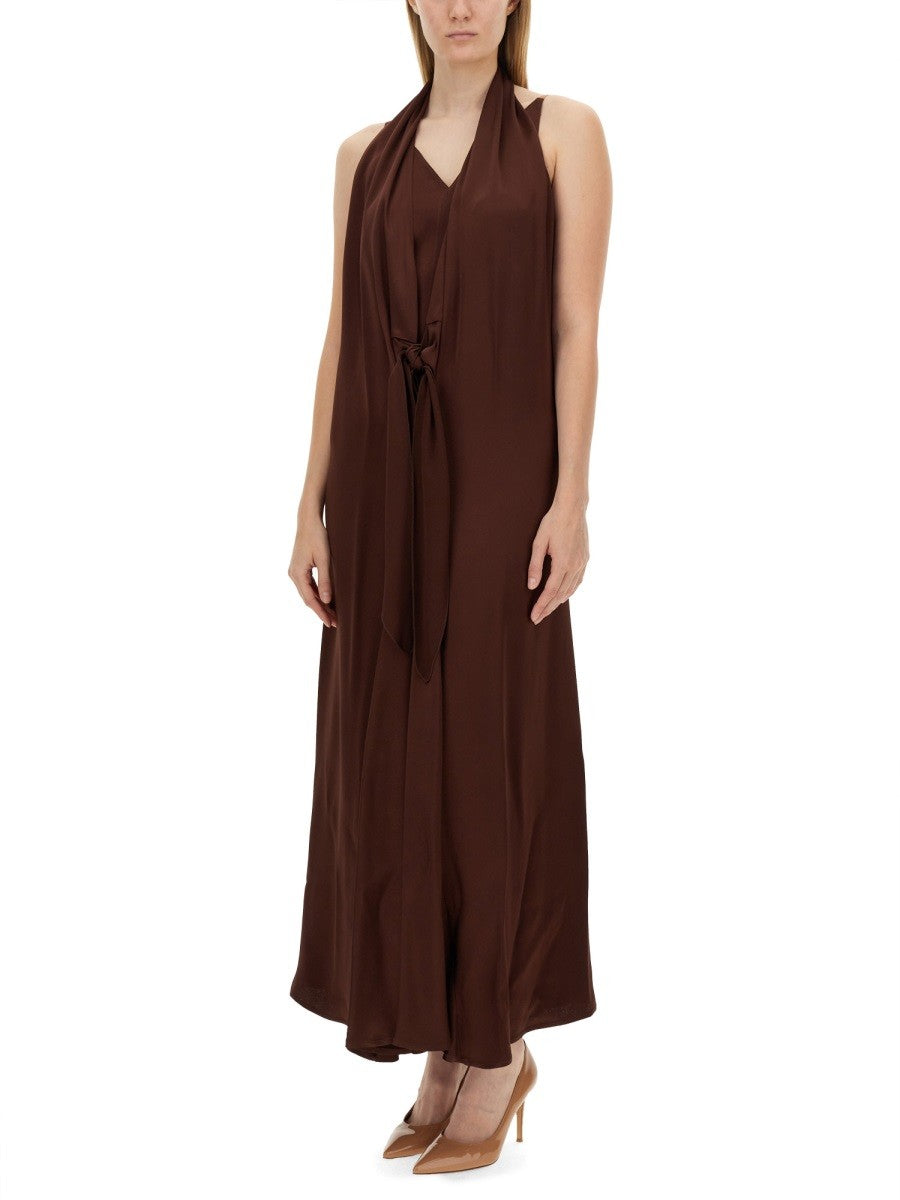 ALYSI SILK CREPE DRESS