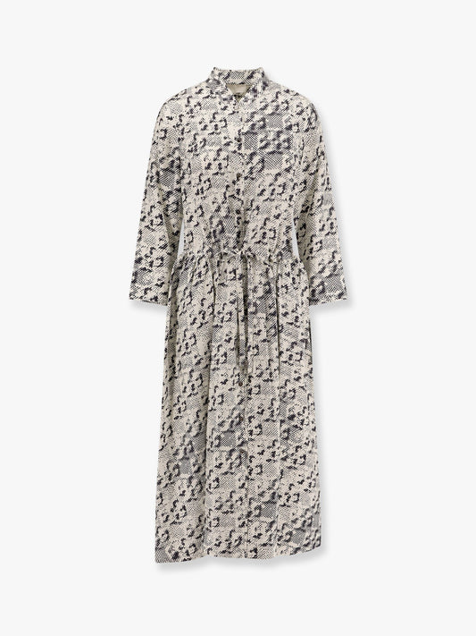 Tory Burch Silk dress with pixelated logo print