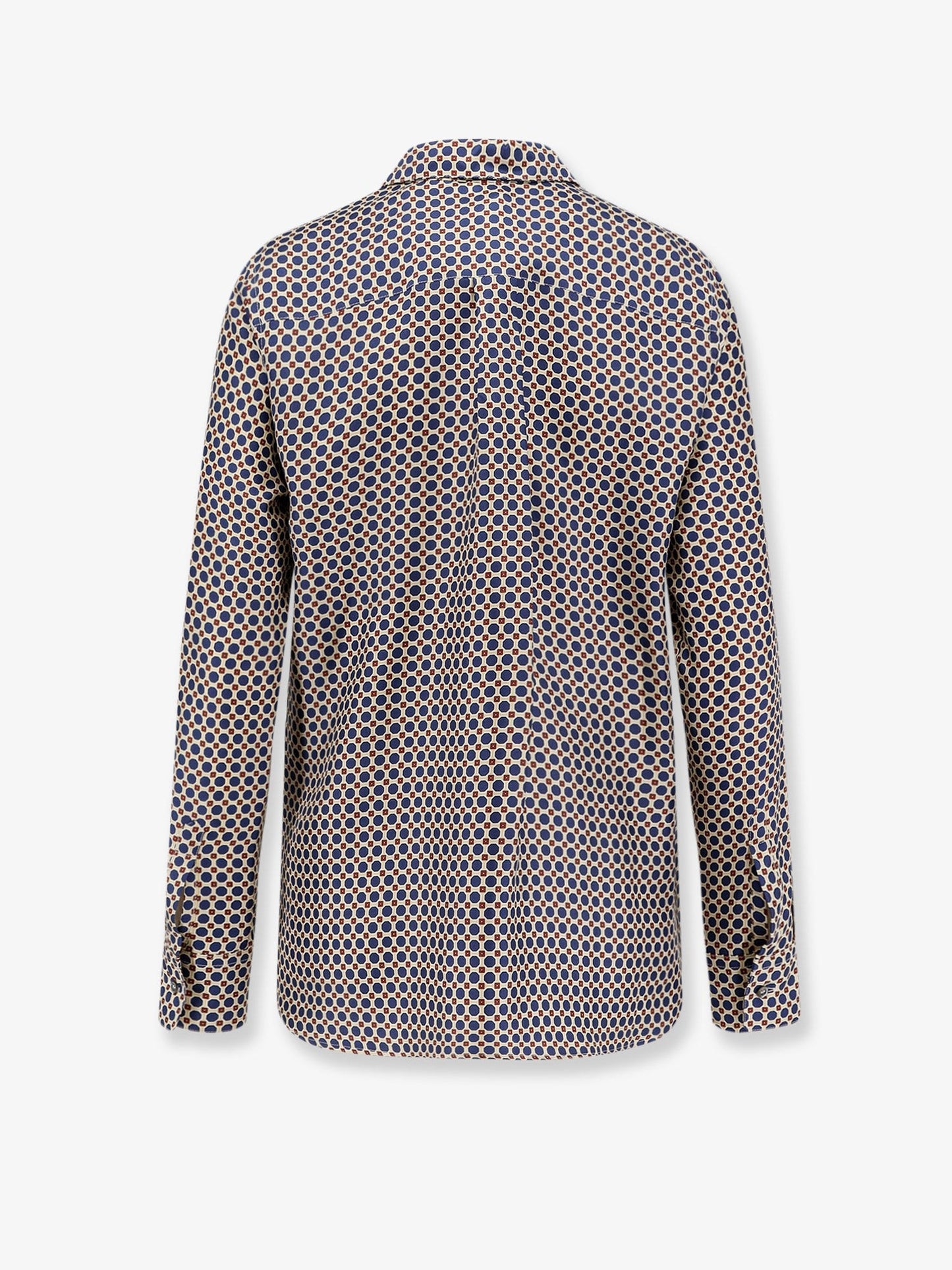 ASPESI Silk shirt with micro-pattern
