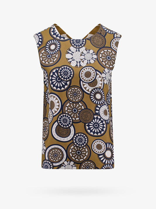 'S MAX MARA Silk top with all-over print