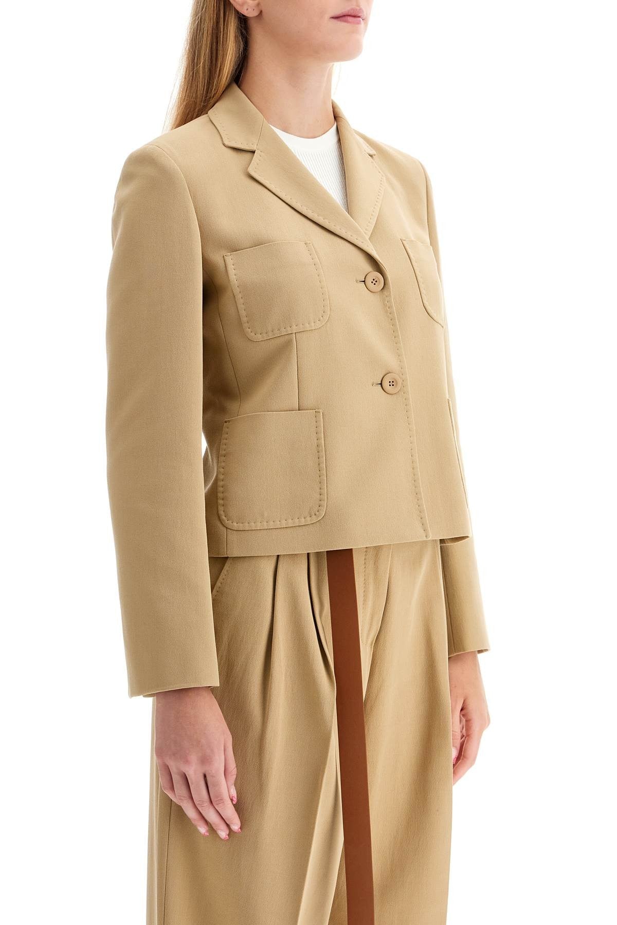 MAX MARA STUDIO single-breasted canvas jacket in '