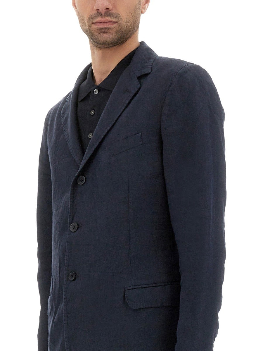 120% LINO SINGLE-BREASTED DRESS