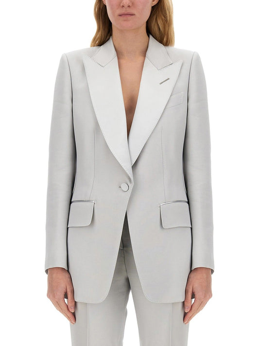 TOM FORD SINGLE-BREASTED TUXEDO JACKET "BIANCA"