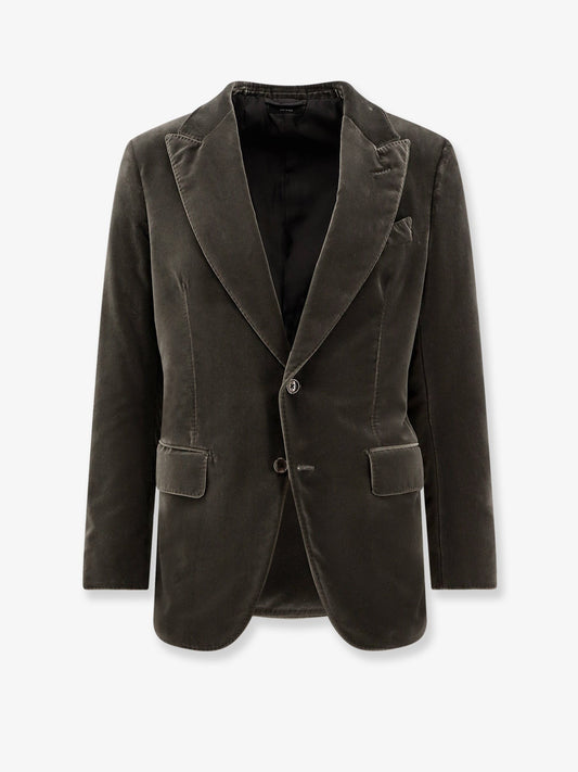 TOM FORD Single-breasted velvet blazer
