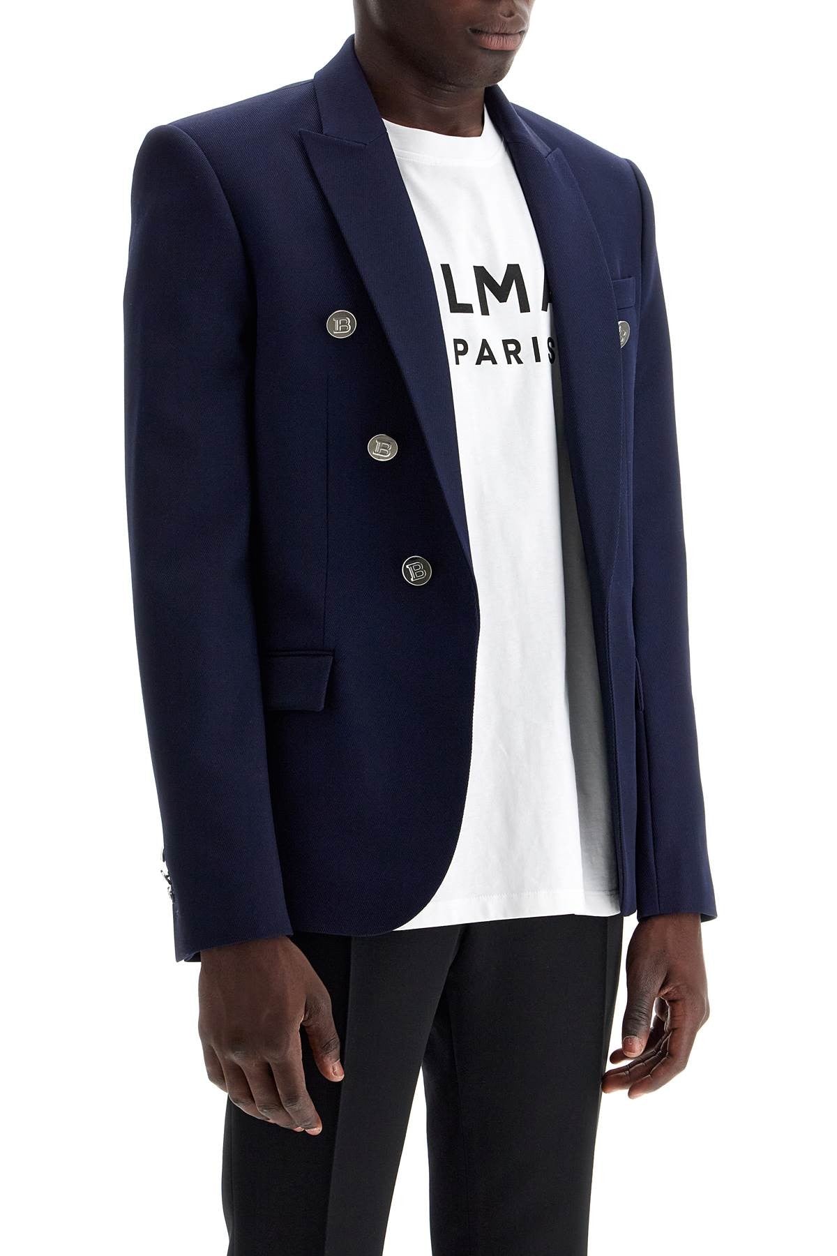 Balmain six-button wool jacket