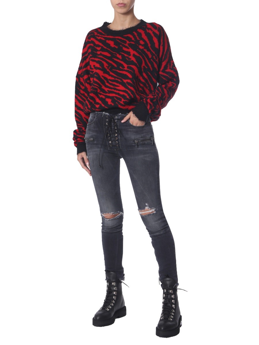 UNRAVEL SKINNY FIT JEANS