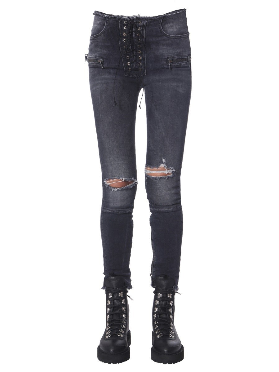 UNRAVEL SKINNY FIT JEANS