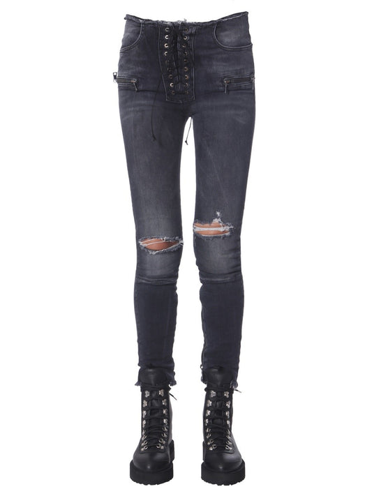 UNRAVEL SKINNY FIT JEANS