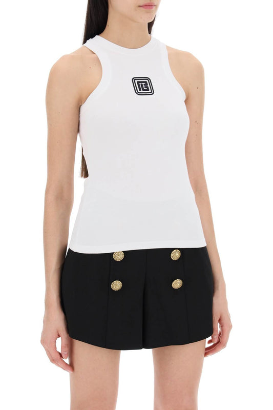 Balmain sleeveless top with pb