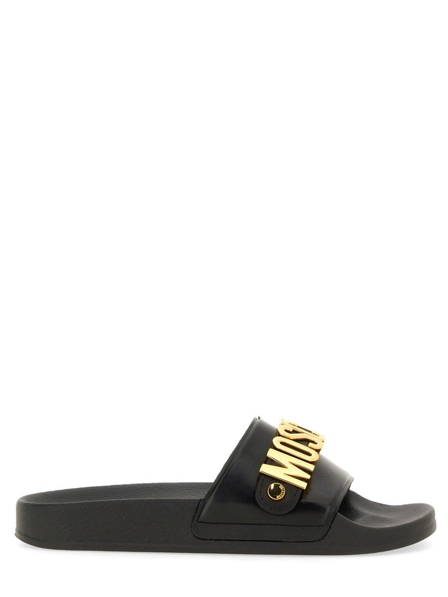 Moschino SLIDE SANDAL WITH LOGO