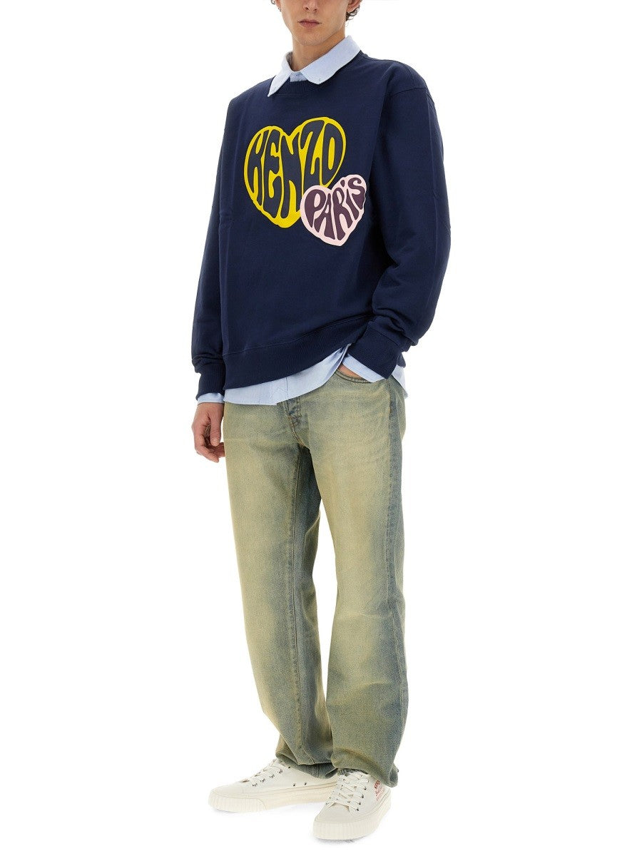 Kenzo SLIM BARA JEANS 'KENZO DRAWN VARSITY'