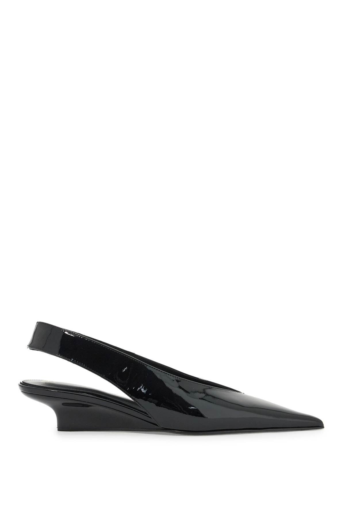 TOTEME slingback patent leather wedge dã©col