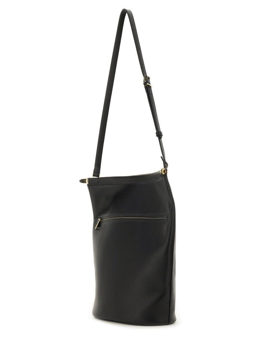 TOD'S SMALL LEATHER BUCKET BAG