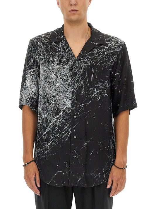 Alexander Mcqueen "SMASHED SCREEN" HAWAIIAN SHIRT